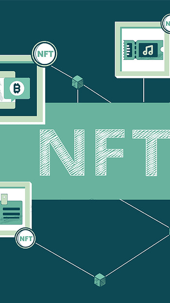 NFT (Non-Fungible Token), Digital art background, Unique collectibles, Future of creativity HD phone wallpaper