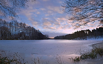 Landscape, Winter, Rivers HD wallpaper