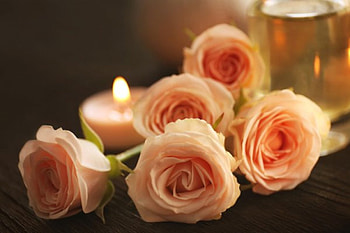 * * *, Candle, Flowers, Roses, Spa HD wallpaper