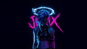 Jinx The Art Of Chaos, jinx-league-of-legends, league-of-legends, games, dark, black, artwork, art, digital-art, ai, video-games HD wallpaper