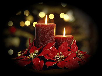 Holidays, New Year, Christmas, Xmas, Candles HD wallpaper