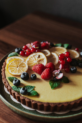 Fruits, Food, Desert, Berries, Tart, Tarte HD phone wallpaper