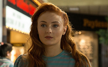 Sophie Turner, English actress, portrait, Jean Grey, Sophie Turner portrait, English star HD wallpaper