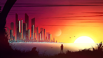 Calm Evening, artist, artwork, digital-art, deviantart HD wallpaper