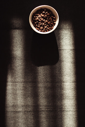 Food, Coffee, Dark, Cup, Coffee Beans, Mug HD phone wallpaper