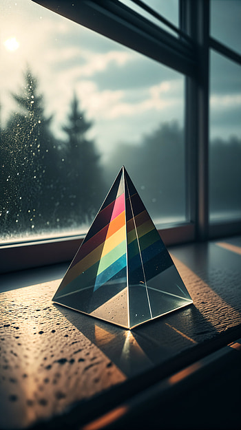 Prismatic Reflections: A Stunning , rainbow, window, sunlight, nature HD phone wallpaper