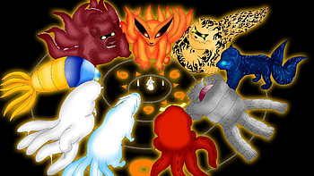Tailed Beasts, Naruto anime, Tailed Beasts HD wallpaper