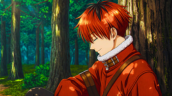 Frieren 2nd Season - Stark In Forest, Frieren: Beyond Journey's End, Stark (Frieren: Beyond Journey's End), Anime, Forest, Warrior, Anime Forest HD wallpaper