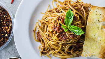 Innovative pasta sauce, Unique twist, Pureed charcuterie, Flavor enhancer HD wallpaper