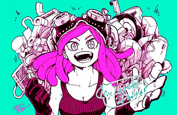 Mei Hatsume, Tools, Goggles, Pink, Gloves HD wallpaper
