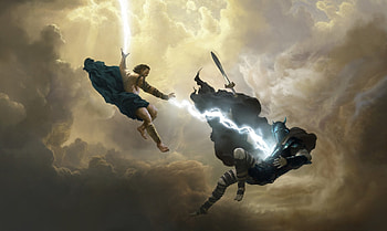 Zeus, Zeus vs Ares rivalry, Epic showdown, worth the gaze HD wallpaper