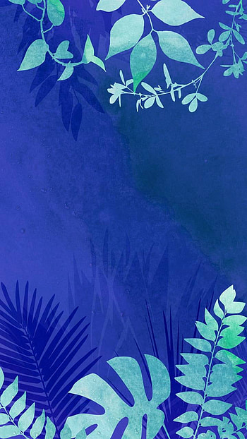 design, blue, artistic, leaf HD phone wallpaper