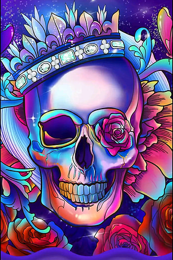 Skull, crystal HD phone wallpaper