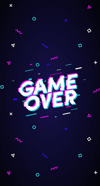 Game Over, Glitch , Creative ideas, Digital art HD phone wallpaper