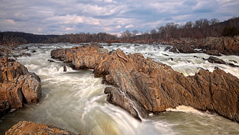 Great Falls - R, great, nicolas, american, exposure, virginia, united, america, falls, landscape, r, waterfalls, usa, states, us, waterfall, nature, raymond, long HD wallpaper