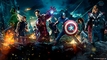 Full Avengers Line-Up and SHIELD Poster from the Movie (1920 x 1080) HD wallpaper