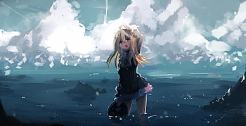 Yuuri, Shoujo Shuumatsu Ryokou, anime girl, outdoor HD wallpaper