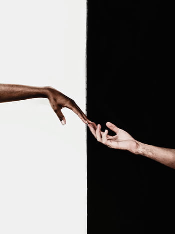 Symbolic of two hands reaching toward each other, representing unity and diversity. HD phone wallpaper