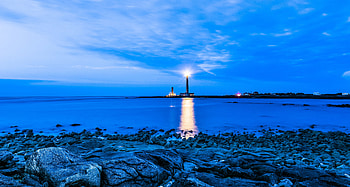 Nature, Sea, France, Evening, Lighthouse HD wallpaper