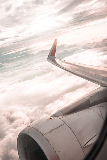 Clouds, Miscellanea, Miscellaneous, Overview, Review, Wing, Plane, Airplane, View HD phone wallpaper