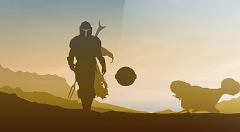 Star Wars The Mandalorian Minimalist , the-mandalorian, tv-shows, star-wars, deviantart HD wallpaper