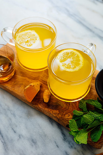 Fresh turmeric tea, Golden elixir, Healing properties, Anti-inflammatory HD phone wallpaper
