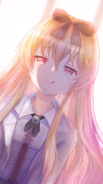 Arifureta Shokugyou, Sekai, eye, hair, Yue, blonde, Saikyo, girl, anime HD phone wallpaper