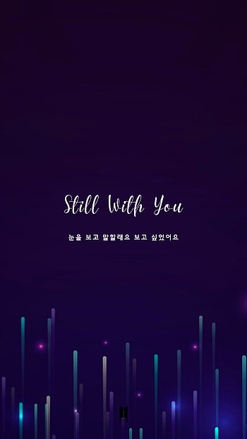 Still with you dark, bts, electric blue HD phone wallpaper