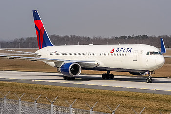 delta airlines boeing 767-400, boeing 767, boeing, 767, delta airlines HD wallpaper