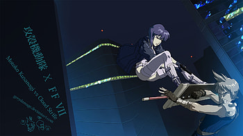 Final Fantasy Fight Motoko Kusanagi Anime Cloud Strife Ghost in the Shell videogames | | 48411 | UP HD wallpaper