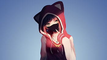 Anime Original Minimalism, anime-girl, anime, artist, artwork, digital-art, minimalism, minimalist HD wallpaper
