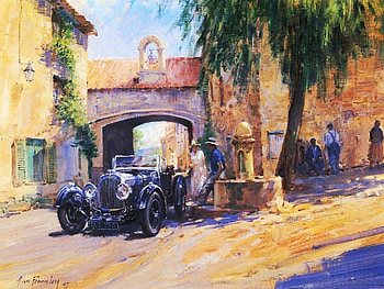 Lunch Stop, artwork, walls, car, house, people, tree HD wallpaper
