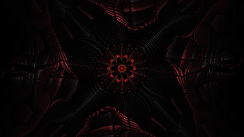 Red fractal, Top backgrounds, Colorful ry, Abstract design HD wallpaper