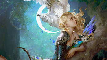 Innocent Angel Fairy Tail , fantasy-girls, angel, artstation HD wallpaper