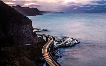 Light Trails Road , road, trails, long-exposure, graphy HD wallpaper