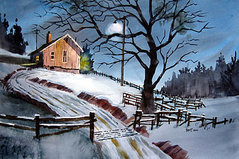Snow, Christmas, Winter, Artistic, Landscape, Scenic HD wallpaper