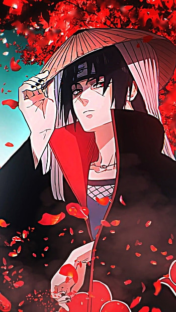 Itachi, Red Nature, Background HD phone wallpaper