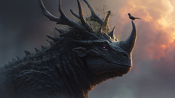 Majestic Dragon: A Fantasy, fantasy, dragon, nature, Mythical HD wallpaper