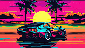 Miami Vice , hotline-miami, miami, minimalism, minimalist, retro, artist, artwork, digital-art HD wallpaper