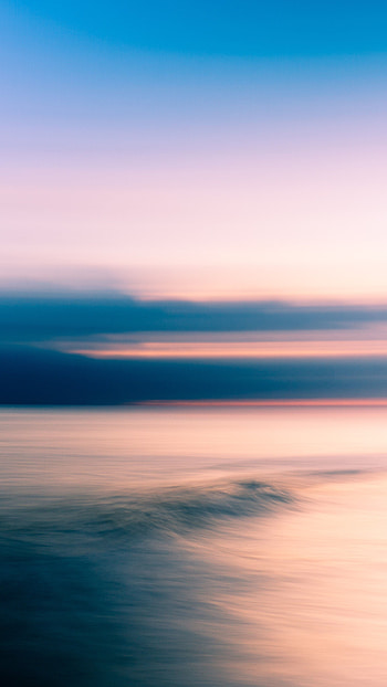 Sea, sunset, blur, adorable scenery HD phone wallpaper