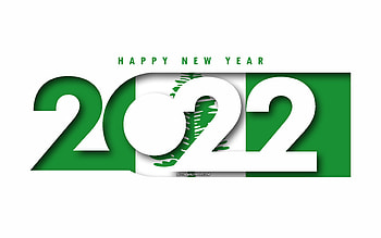 Happy New Year 2022 Norfolk Island, white background, Norfolk Island 2022, Norfolk Island 2022 New Year, 2022 concepts, Norfolk Island, Flag of Norfolk Island HD wallpaper