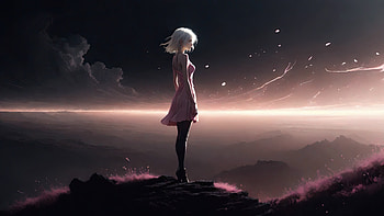 Finding Hope, alone, anime-girl, anime, artist, artwork, digital-art, deviantart HD wallpaper