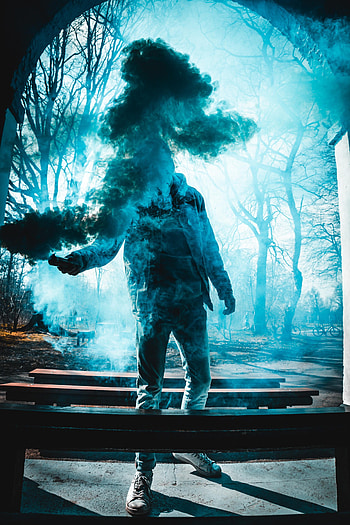 Smoke, Miscellanea, Miscellaneous, Sneakers, Colored Smoke, Coloured Smoke HD phone wallpaper
