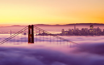 San Francisco Skyline, Travels, , Golden Gate Bridge HD wallpaper