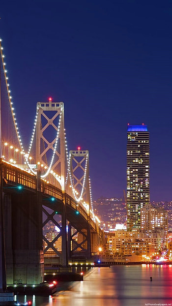 San Francisco, Travels, Bridge, Night HD phone wallpaper