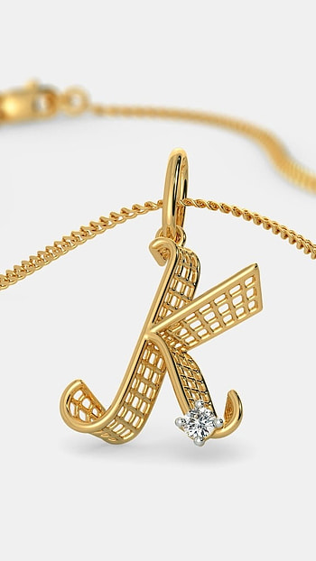 K Name, Gold Locket HD phone wallpaper