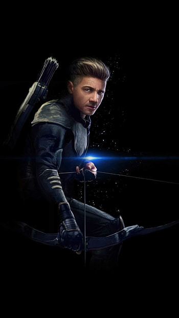 Hawkeye (Marvel), Minimalist , Character silhouette, Classic design HD phone wallpaper