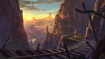 Anime Girl Train Art , anime-girl, anime, artist, artwork, digital-art, train HD wallpaper