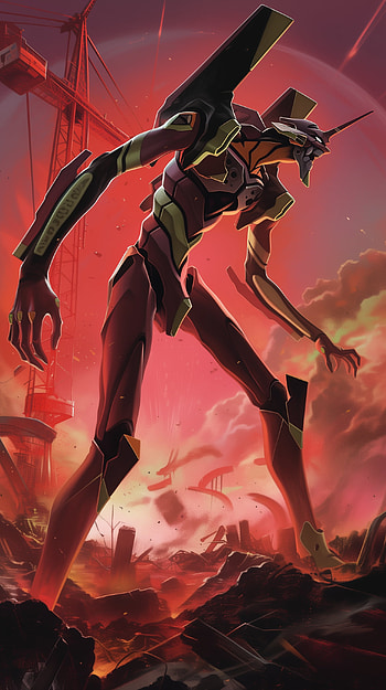 Evangelion Unit-01 Anime Robot, Anime, Neon Genesis Evangelion, Evangelion Unit-01, robot HD phone wallpaper