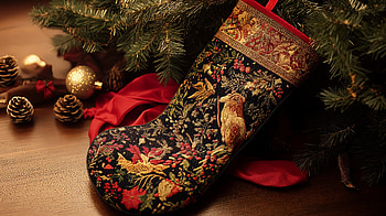 Elegant Christmas Stocking | Ultra, christmas stocking, holiday decor, festive decorations HD wallpaper